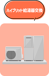 ハイブリット給湯器交換
