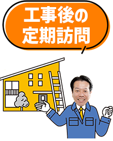 工事後の定期訪問